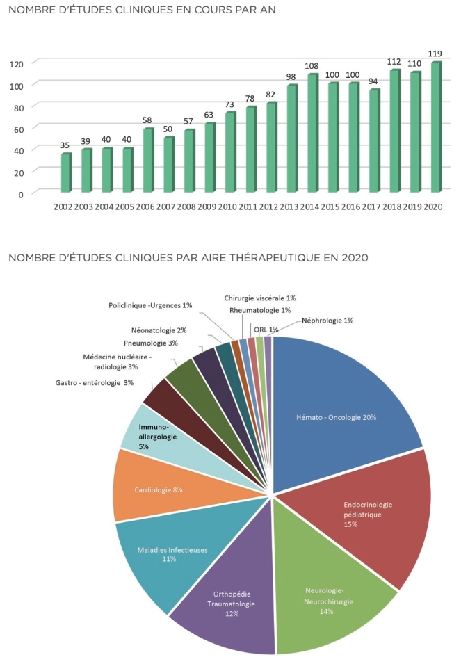 Graphique nombre étude par an