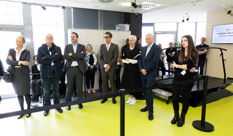 Photo de l'inauguration de l'Human Motion Lab