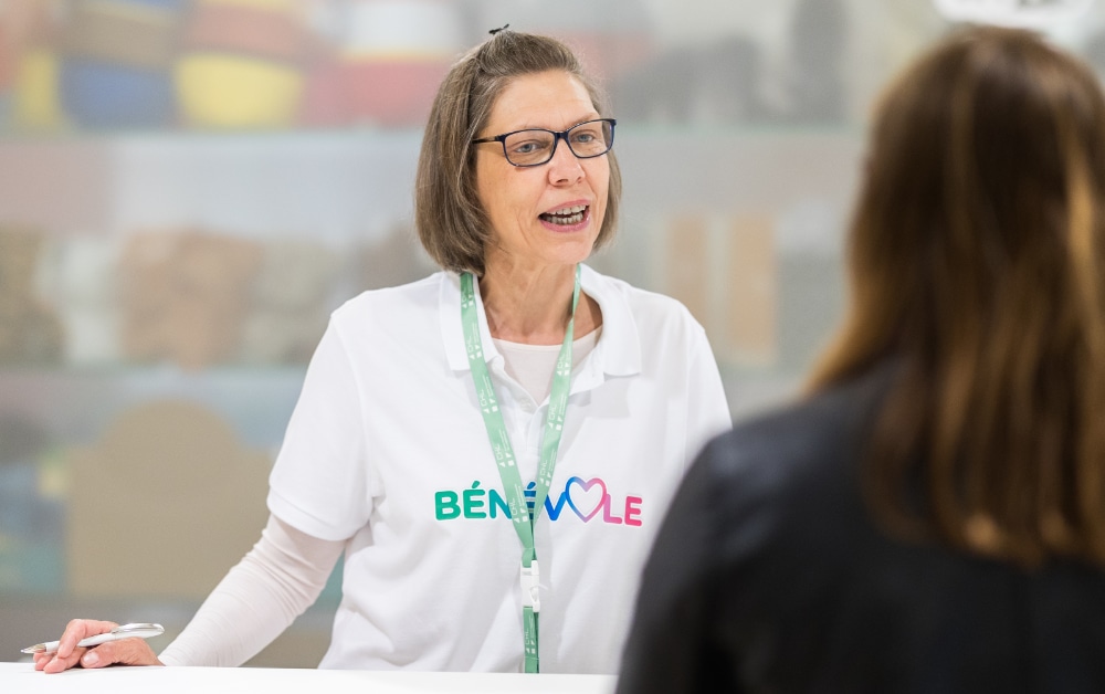 Photo d'une bénévole
