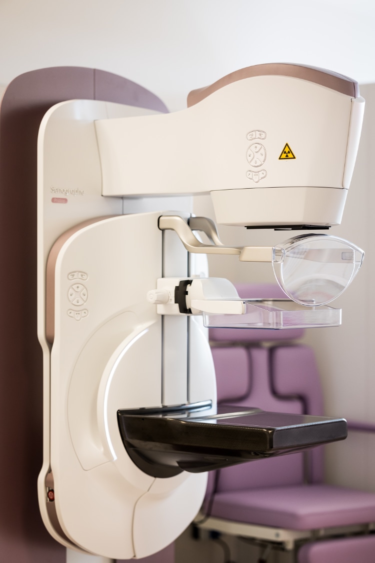 Photo du nouveau appareil de mammographie