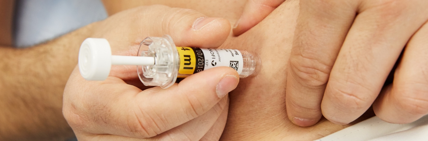 Injection sous-cutanée d'héparine de bas poids moléculaire