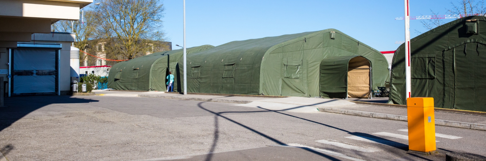 Les premiers éléments du « Field Hospital » ont été mis en service ce matin à 7h00