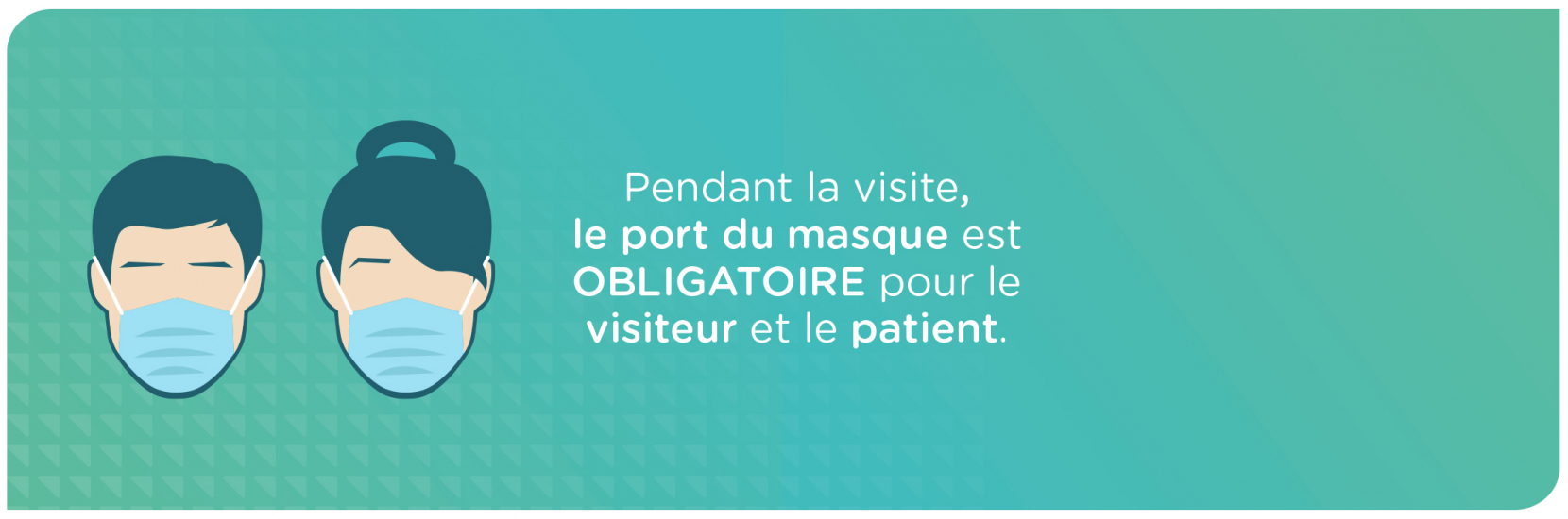 Port du masque obligatoire dans tout l’hôpital