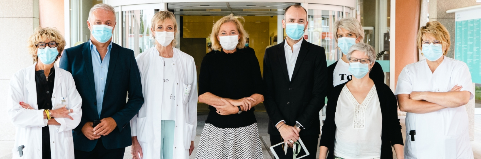 Visite au CHL de Mme Paulette Lenert, Ministre de la Santé, à l’occasion de la campagne « Flash » de vaccination du CHL