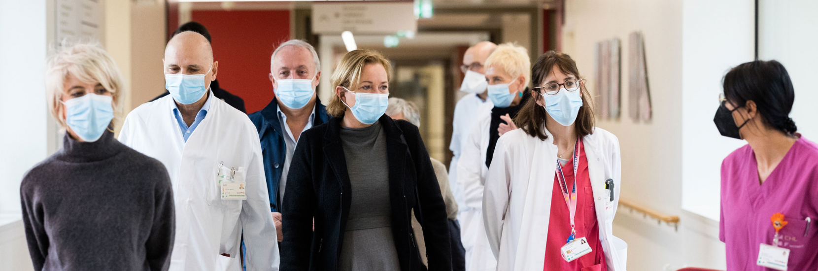 Visite de la ministre de la Santé Paulette Lenert à la KannerKlinik du CHL