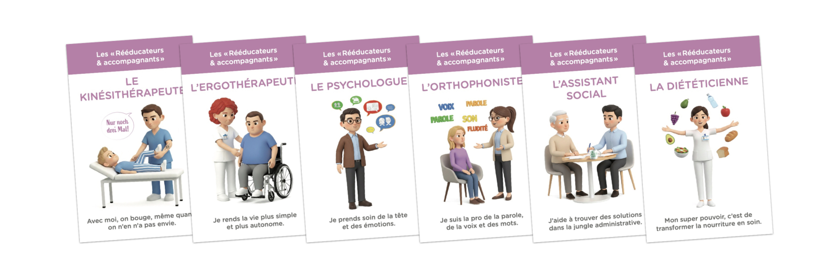 Famille 3 : Les "Rééducateurs & Accompagnants"